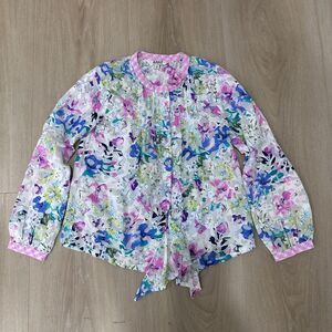 Kanz Girls Flower Button Shirt, Pink, Size 8